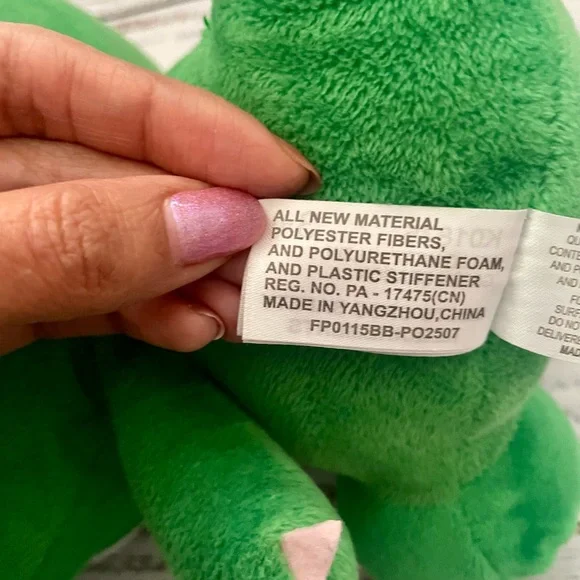 Hello Kitty Green Dinosaur Plush - Picture 4 of 5